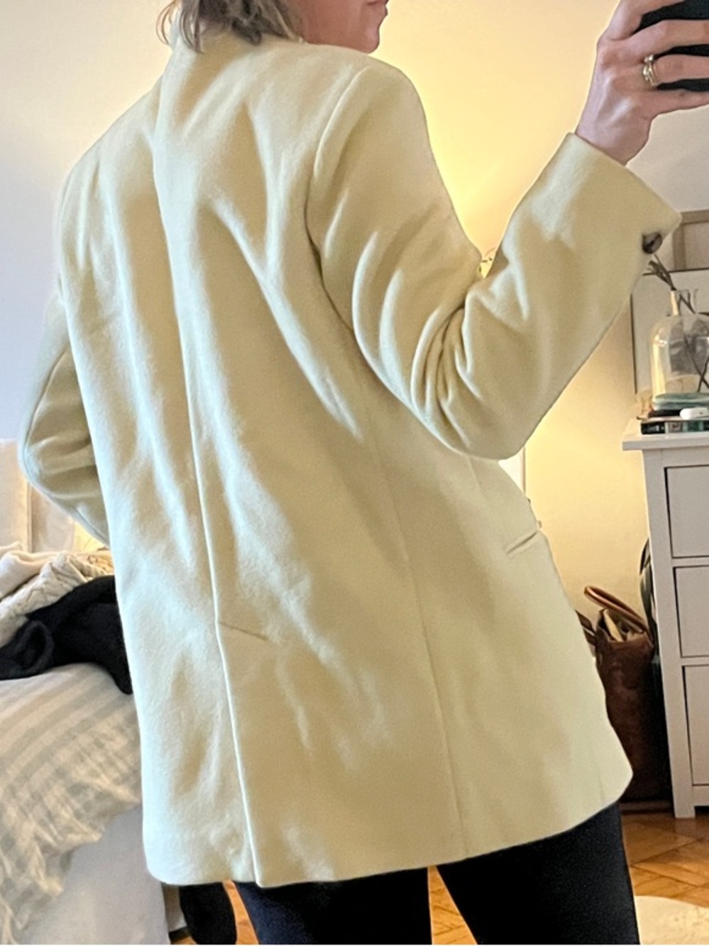 Isabel Marant Cream Shawl-Collar Blazer Jacket - Picture 5 of 13
